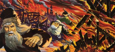 Feuer in Moskau von English School