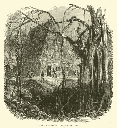 Erste Missionskirche auf Fidschi von English School