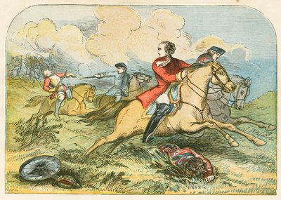 Flucht des Prätendenten bei Culloden von English School