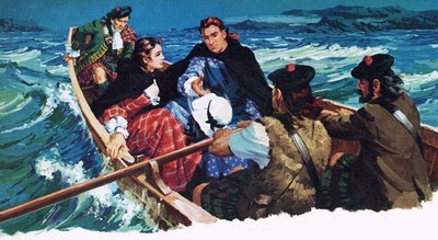 Flora Macdonald führt den jungen Prätendenten in Sicherheit von English School