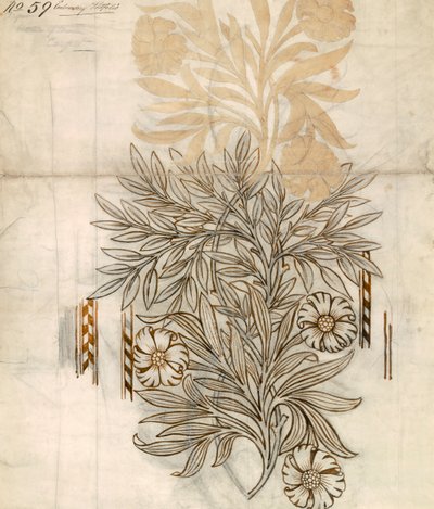 Florales Textildesign für Morris & Co. von English School