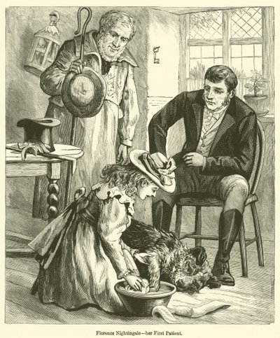 Florence Nightingale, ihre erste Patientin von English School