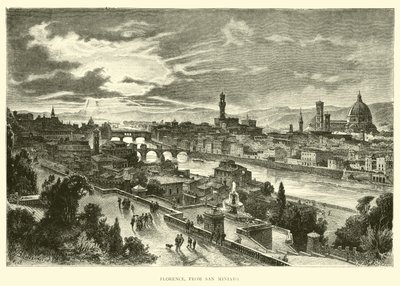 Florenz, von San Miniato von English School