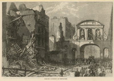 Verlassener Zustand von Temple Bar von English School