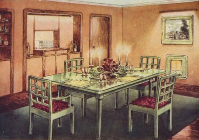 Formelles Esszimmer von English School