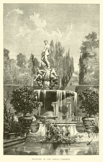 Brunnen in den Boboli-Gärten von English School