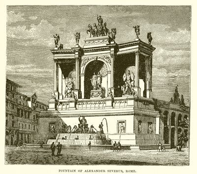 Brunnen des Alexander Severus, Rom von English School