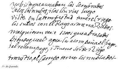 Fr: de Quevedo von English School