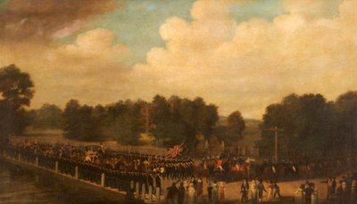 Francis Dukinfield Astley in Prozession als hoher Sheriff, ca. 1806-7 von English School