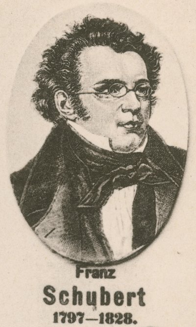 Franz Schubert (Gravur) von English School