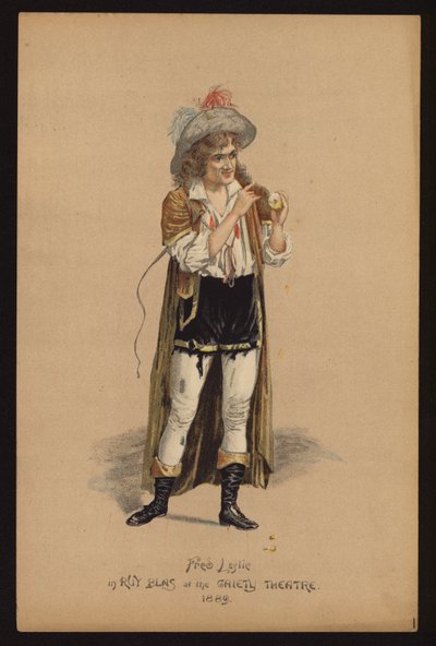 Fred Leslie, englischer Schauspieler und Sänger von English School