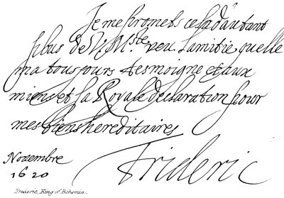 Friedrich, König von Böhmen von English School