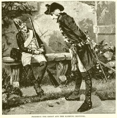 Friedrich der Große und der schlafende Wachposten von English School