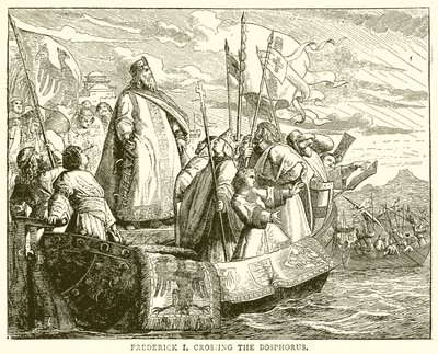 Friedrich I. überquert den Bosporus von English School