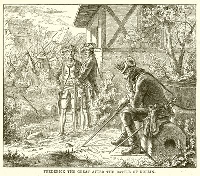 Friedrich der Große nach der Schlacht von Kolin von English School