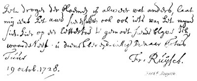Fredk Ruysch von English School