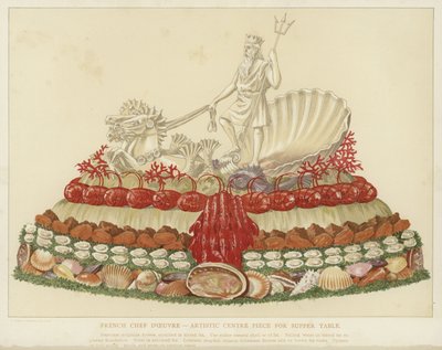 Französisches Meisterwerk - künstlerisches Mittelstück für den Abendtisch von English School