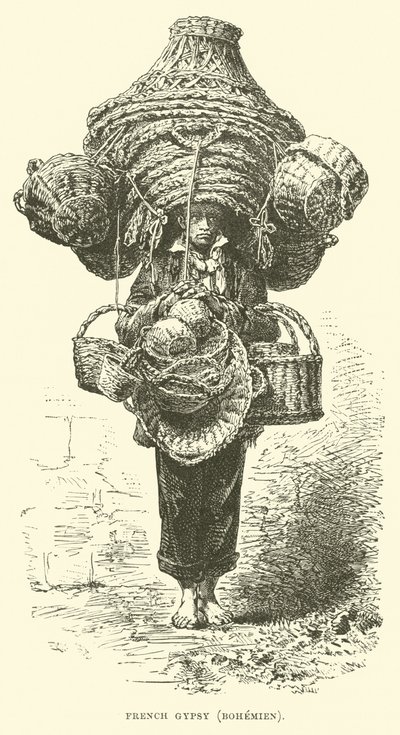 Französischer Zigeuner, Bohemien von English School