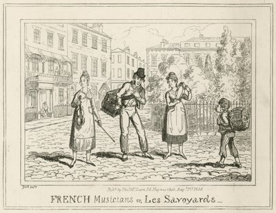Französische Musiker oder Les Savoyards von English School