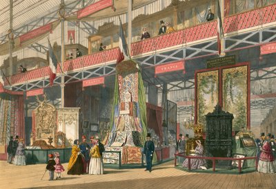 Französischer Abschnitt der Großen Ausstellung von 1851 von English School