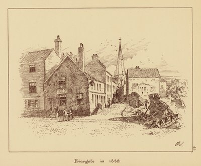 Friargate im Jahr 1882 von English School