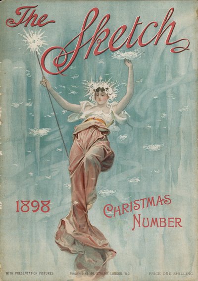 Titelseite der Weihnachtsausgabe von The Sketch, 1898 von English School
