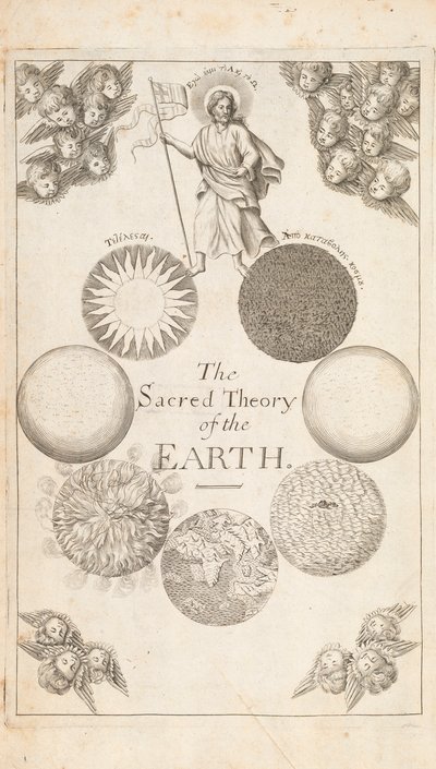 Frontispiz aus Die Theorie der Erde von Thomas Burnet, London, 1684 von English School