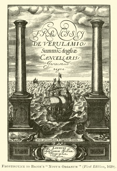 Frontispiz zu Bacons Novum Organum von English School