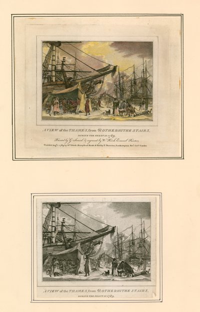 Frostmesse von 1789 von English School