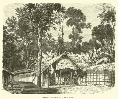 Gabun-Dorf im Wald von English School