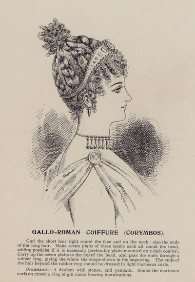 Gallo-römische Frisur, Corymbos von English School