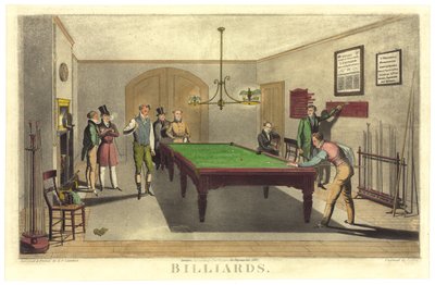 Billardspiel, 1827 von English School