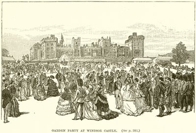 Gartenparty im Windsor Castle von English School