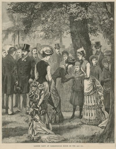 Gartenparty im Marlborough House am 23. Juli 1883 von English School