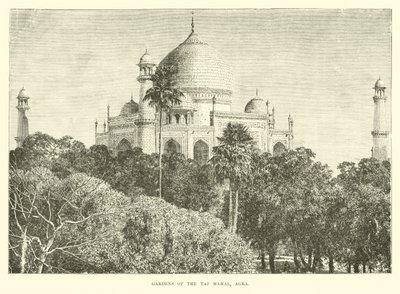 Gärten des Taj Mahal, Agra von English School