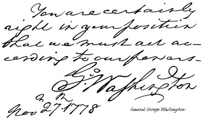 General George Washington von English School