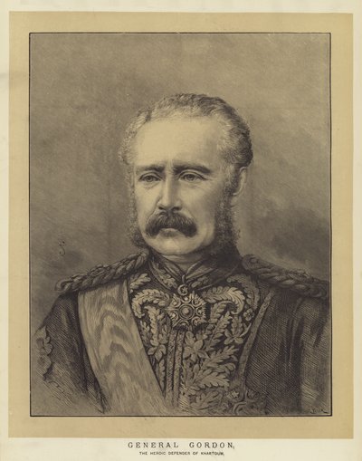 General Gordon, der heldenhafte Verteidiger von Khartum von English School