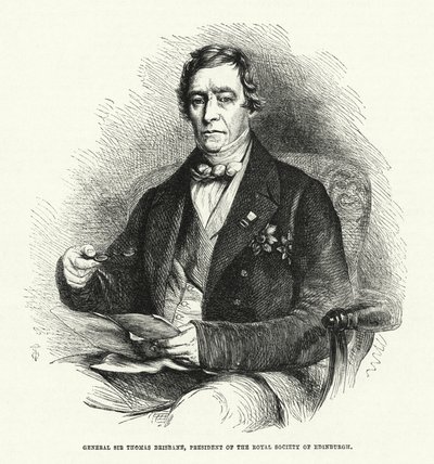 General Sir Thomas Brisbane, Präsident der Royal Society of Edinburgh von English School