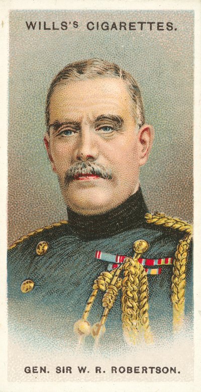 General Sir W R Robertson (Chromolithografie) von English School