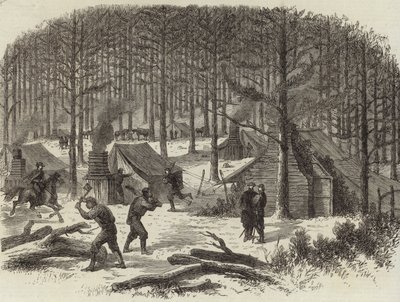 General Stuarts Hauptquartier am Rapidan von English School