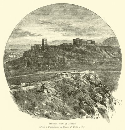 Gesamtansicht von Athen von English School