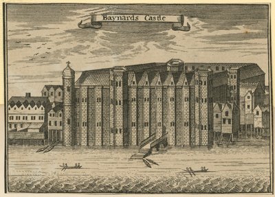 Allgemeine Ansicht von Baynards Castle von English School