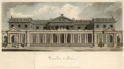 Gesamtansicht von Carlton House von English School