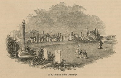 Gesamtansicht des Kensall Green Cemetery von English School