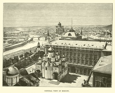 Gesamtansicht von Moskau von English School