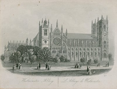 Gesamtansicht der Westminster Abbey von English School