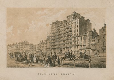 Allgemeine Ansicht des Grand Hotel in Brighton von English School