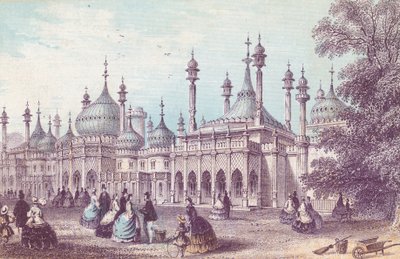 Gesamtansicht des Royal Pavilion in Brighton von English School