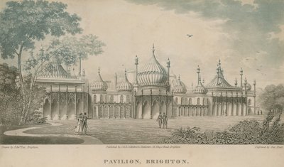 Allgemeine Ansicht des Royal Pavilion in Brighton von English School