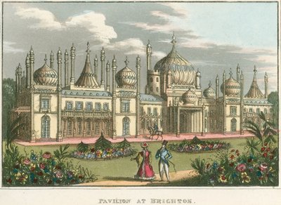 Allgemeine Ansicht des Royal Pavilion in Brighton von English School